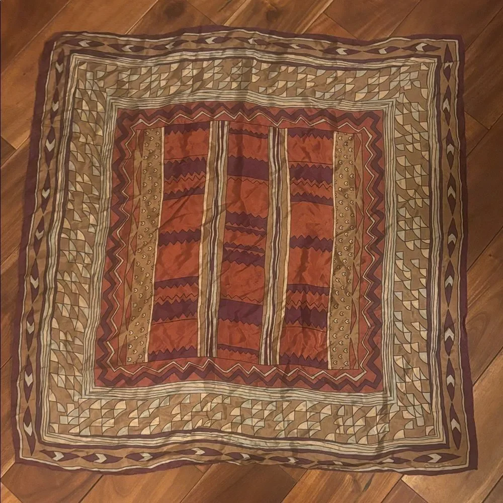 Oscar De La Renta Geometric Patterned Scarf